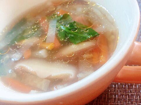 食卓にあと1品！簡単中華スープ